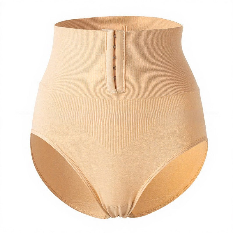 Shapewear mit hohem Bund und Hakenverschluss vorne, die bis zur Mitte des Oberschenkels reicht - Nackt - 2XL - image 6