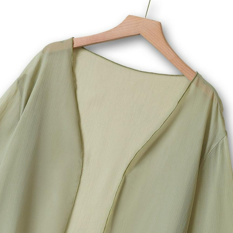 Zweiteiliges Rock-Set mit Salbei-Blumenmuster - image 1
