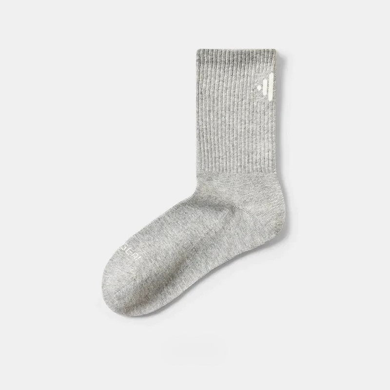 Klassische gerippte Viertelsocken aus Baumwollmischgewebe (4 Paar) - Hellgrau - EU39-44 (US6-10) - image 5