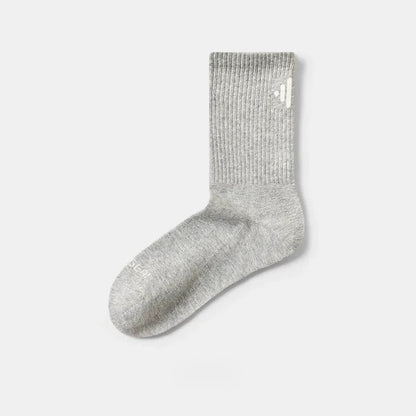 Klassische gerippte Viertelsocken aus Baumwollmischgewebe (4 Paar) - Hellgrau - EU39-44 (US6-10) - image 5