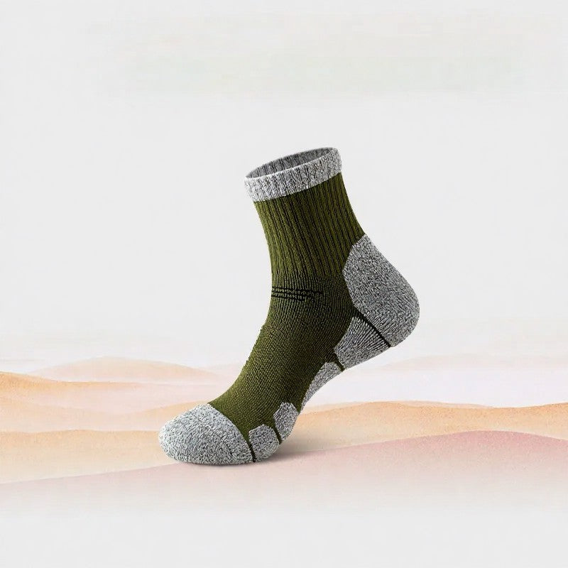 Stoßdämpfende Socken Viertelkompressionsstrümpfe (4 Paar) - Grün - EU39-44 (US6-10) - image 3