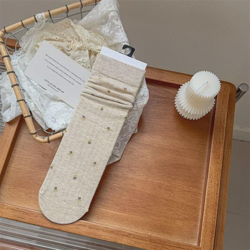 Lässige Socken aus Baumwollmischgewebe (5 Paar) - Khaki - EU35-40 (US2-7) - image 4