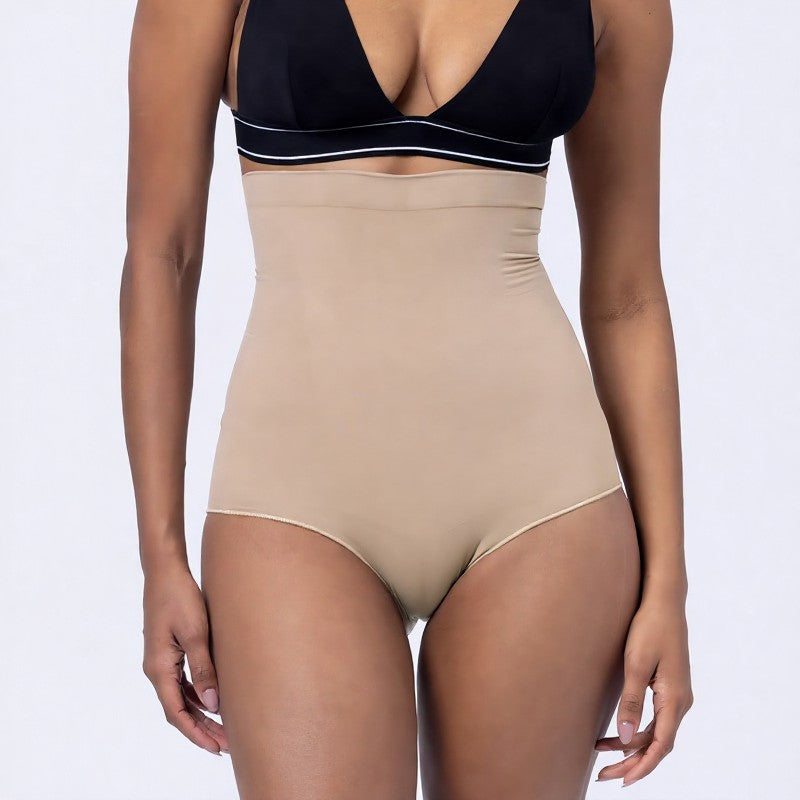 Nahtloser Shapewear-Slip mit hohem Bund und Bauchkontrolle - Aprikose - 4XL/5XL - image 2