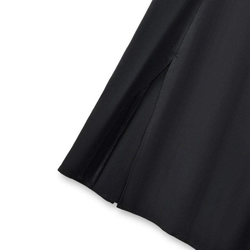 Minimalistisches zweiteiliges Hosen-Set mit eckigem Ausschnitt und weitem Bein - image 4