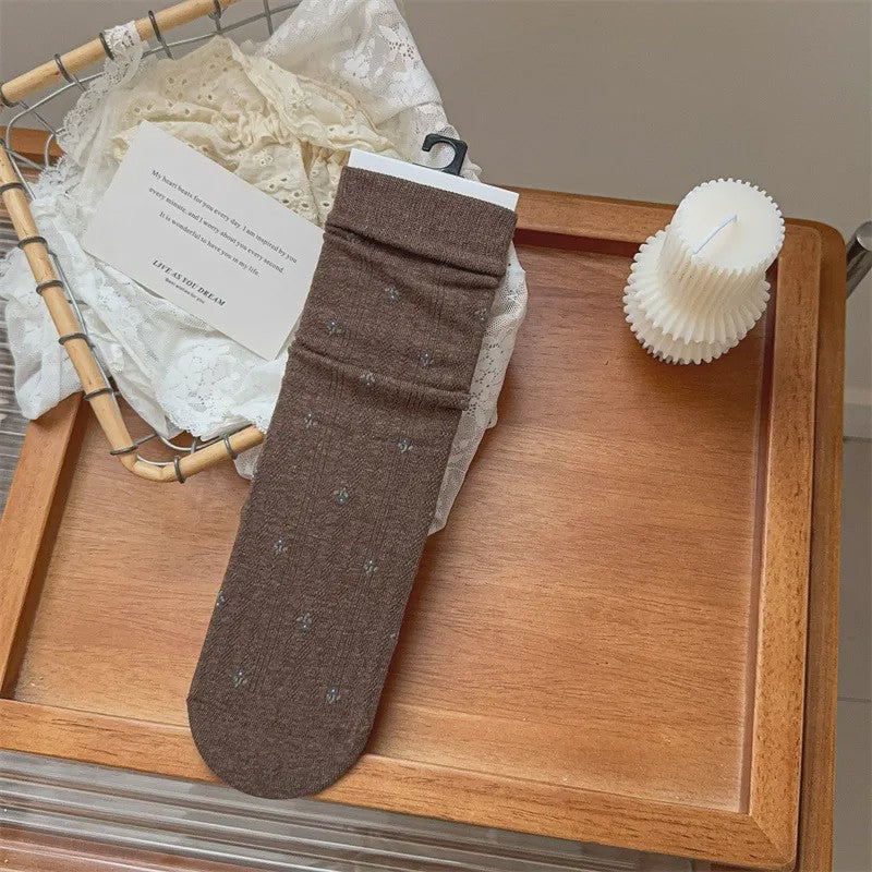 Lässige Socken aus Baumwollmischgewebe (5 Paar) - Kaffee - EU35-40 (US2-7) - image 3