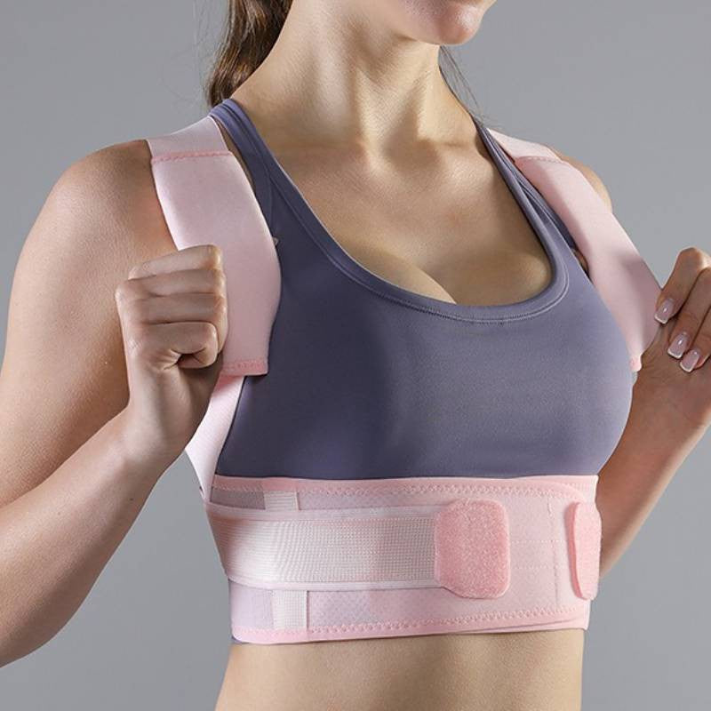 Atmungsaktiver X-förmiger Rücken-Haltungskorrektor - Rosa - 2XL - image 5