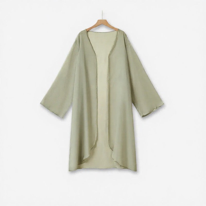 Zweiteiliges Rock-Set mit Salbei-Blumenmuster - Bluse - 6XL - image 11