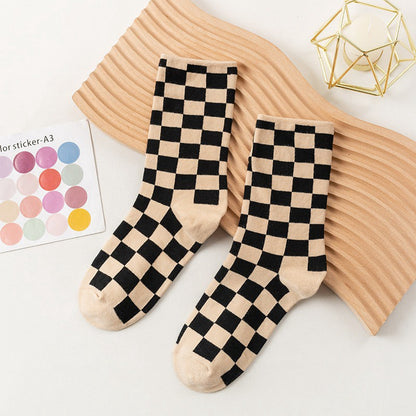 Checkerboard Street Crew Socken (6 Paar) - Khaki - EU35-40 (US2-7) - image 3
