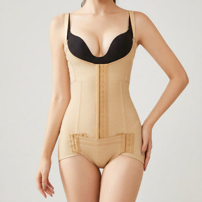 Formgebender Body mit offenem Brustbereich und Vorderverschluss - Nackt - 2XL - image 0