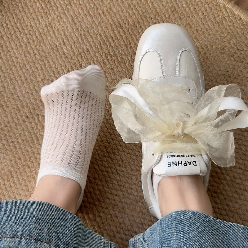 Gerippte, atmungsaktive, unsichtbare Socken (4 Paar) - image 3