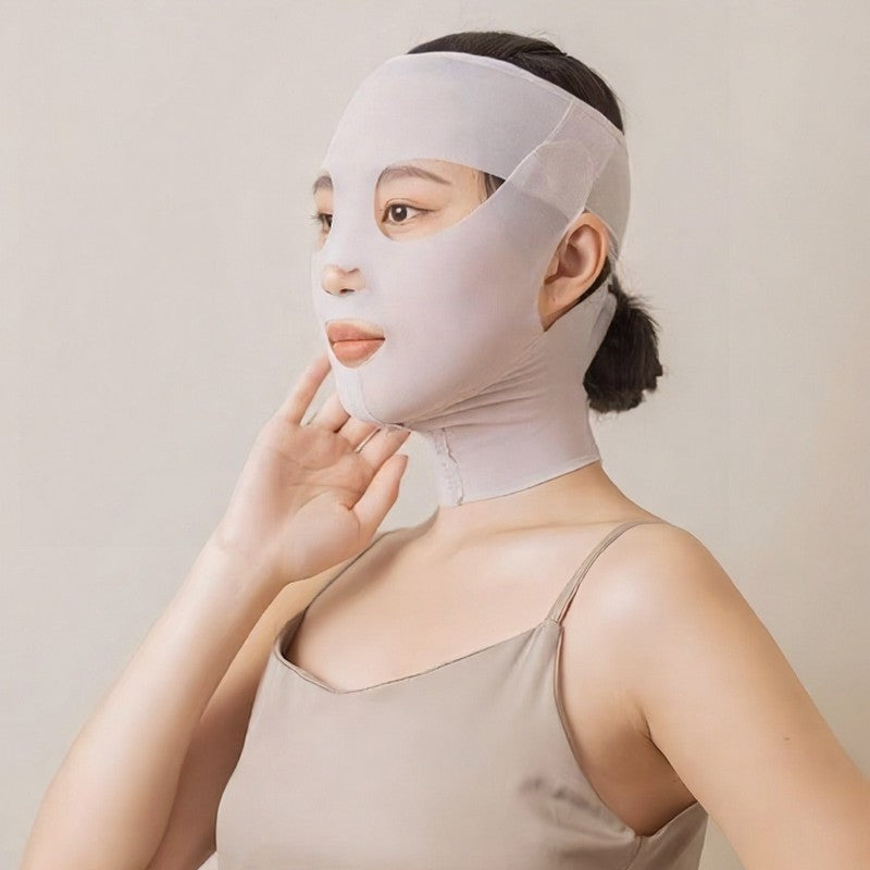 Nahtlose, formende Gesichtsmaske - Hellgrau - Einheitsgröße - image 0