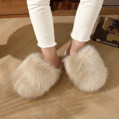 Plus Size rosa Plüschpantoffeln - Khaki - EU44-45 (US9-10) - image 5