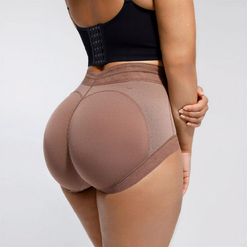 Komfort-Slips mit hohem Bund und Spitze - Lila - 3XL - image 4