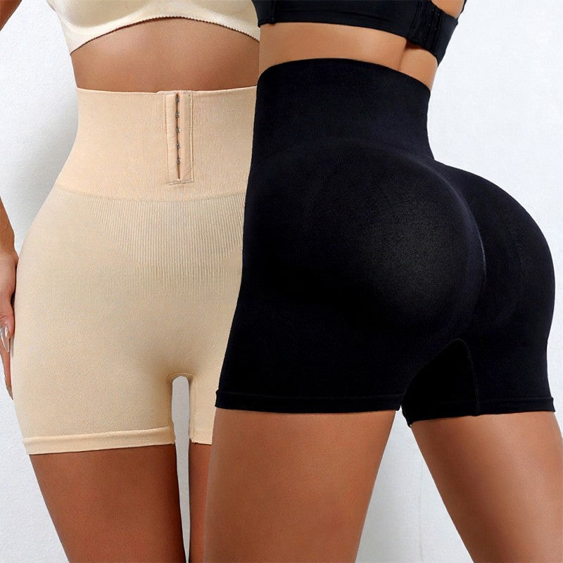 Shapewear mit hohem Bund und Hakenverschluss vorne, die bis zur Mitte des Oberschenkels reicht - image 1