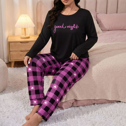 Gute-Nacht-Pyjama-Set mit Karomuster - image 7