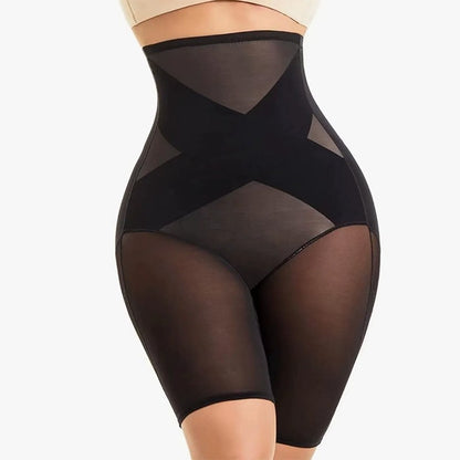 Formgebende Unterbrust- und Bauchkontrolle, Oberschenkel-Shapewear - Schwarz - 3XL - image 5