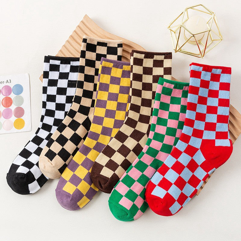 Checkerboard Street Crew Socken (6 Paar) - Mehrfarbig - EU35-40 (US2-7) - image 2