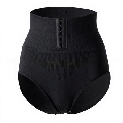 Shapewear mit hohem Bund und Hakenverschluss vorne, die bis zur Mitte des Oberschenkels reicht - Schwarz - 2XL - image 5