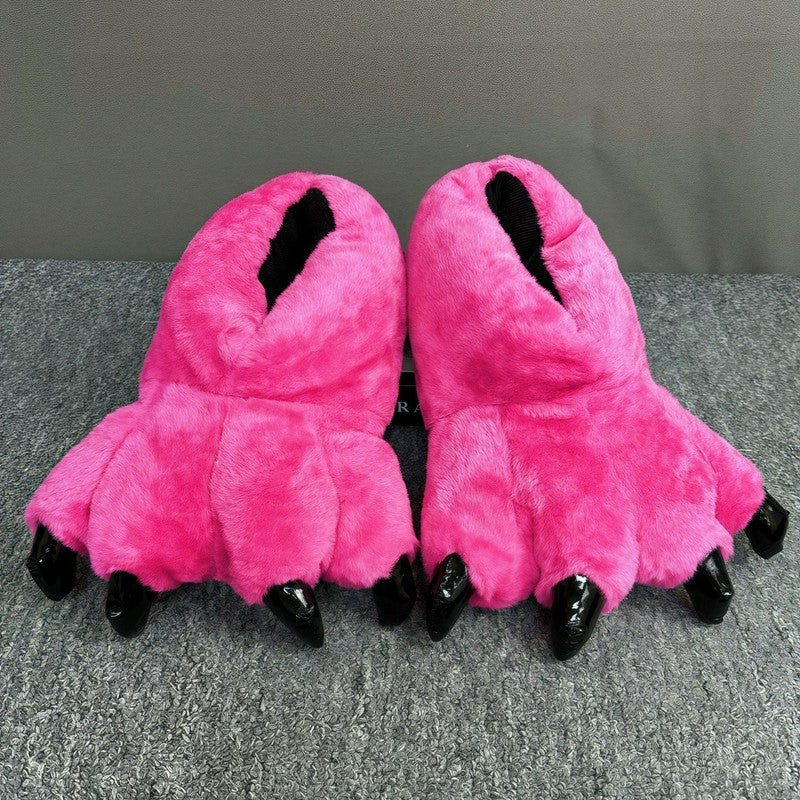 Monsterpfote Plüsch-Hausschuhe Socken - Rose - EU36-42 (US3-8,5) - image 1