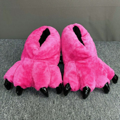 Monsterpfote Plüsch-Hausschuhe Socken - Rose - EU36-42 (US3-8,5) - image 1