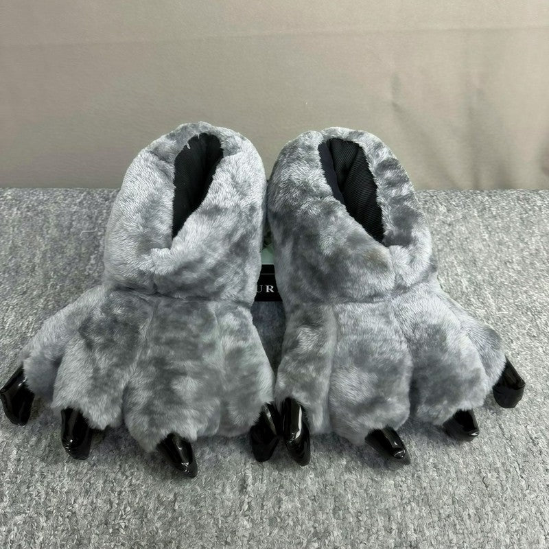 Monsterpfote Plüsch-Hausschuhe Socken - Grau - EU36-42 (US3-8,5) - image 3