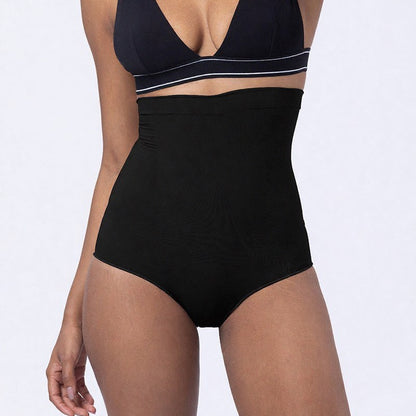 Nahtloser Shapewear-Slip mit hohem Bund und Bauchkontrolle - Schwarz - 4XL/5XL - image 1