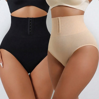 Shapewear mit hohem Bund und Hakenverschluss vorne, die bis zur Mitte des Oberschenkels reicht - image 0