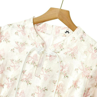 Romantisches Midi-Kleid mit Blumenmuster - image 1